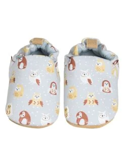 Kruipschoentjes "Owl" Lichtblauw -Gstar Kleding Winkel lait et miel kruipschoentjes owl lichtblauw 1