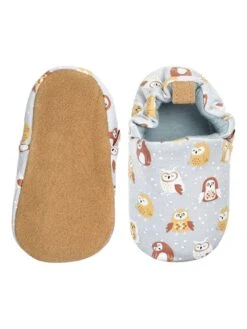 Kruipschoentjes "Owl" Lichtblauw -Gstar Kleding Winkel lait et miel kruipschoentjes owl lichtblauw 2