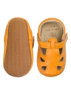 Leren Kruipschoenen "Archie" Oranje -Gstar Kleding Winkel lait et miel leren kruipschoenen archie oranje 2