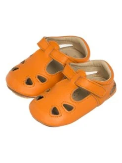 Leren Kruipschoenen "Archie" Oranje