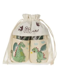 Leren Kruipschoenen "Draak" Geel/groen -Gstar Kleding Winkel lait et miel leren kruipschoenen draak geel groen 3