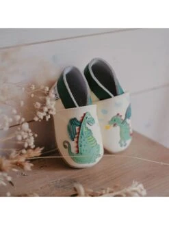 Leren Kruipschoenen "Draak" Geel/groen -Gstar Kleding Winkel lait et miel leren kruipschoenen draak geel groen 5