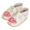 Leren Kruipschoenen "Flamingo's" Wit/lichtroze -Gstar Kleding Winkel lait et miel leren kruipschoenen flamingos wit lichtroze