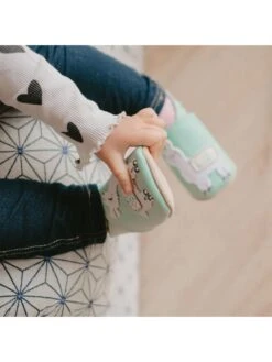 Leren Kruipschoenen "Lama" Groen -Gstar Kleding Winkel lait et miel leren kruipschoenen lama groen 4