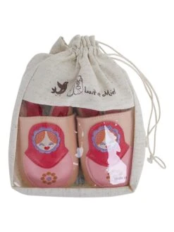 Leren Kruipschoenen "Matroesjka" Lichtroze -Gstar Kleding Winkel lait et miel leren kruipschoenen matroesjka lichtroze 2