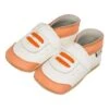Leren Kruipschoenen Oranje/wit -Gstar Kleding Winkel lait et miel leren kruipschoenen oranje wit