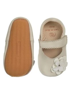 Leren Kruipschoenen "Siloé" Lichtgrijs -Gstar Kleding Winkel lait et miel leren kruipschoenen siloe lichtgrijs 2