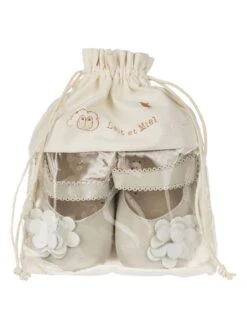 Leren Kruipschoenen "Siloé" Lichtgrijs -Gstar Kleding Winkel lait et miel leren kruipschoenen siloe lichtgrijs 3