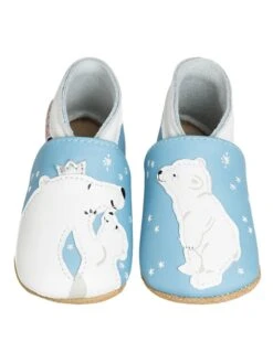 Leren Kruipschoentjes "Bear's Hug" Lichtblauw -Gstar Kleding Winkel lait et miel leren kruipschoentjes bears hug lichtblauw 1