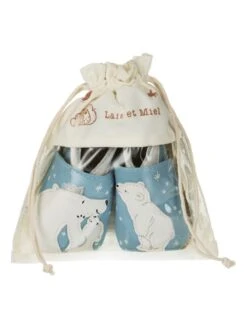 Leren Kruipschoentjes "Bear's Hug" Lichtblauw -Gstar Kleding Winkel lait et miel leren kruipschoentjes bears hug lichtblauw 3