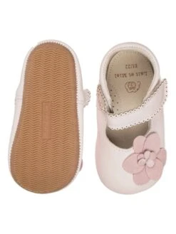 Leren Kruipschoentjes "Cassiopée" Lichtroze -Gstar Kleding Winkel lait et miel leren kruipschoentjes cassiopee lichtroze 2