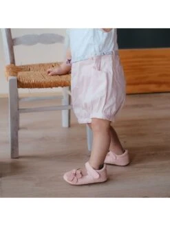 Leren Kruipschoentjes "Cassiopée" Lichtroze -Gstar Kleding Winkel lait et miel leren kruipschoentjes cassiopee lichtroze 4