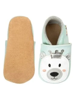 Leren Kruipschoentjes "King Bear" Lichtblauw -Gstar Kleding Winkel lait et miel leren kruipschoentjes king bear lichtblauw 2