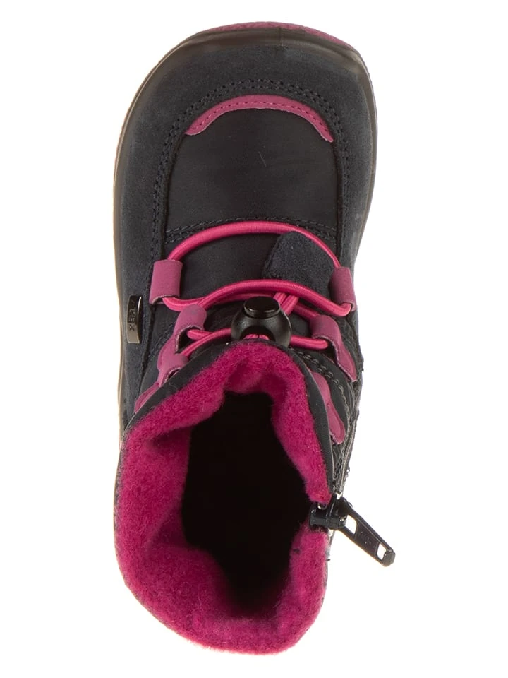 Leren Boots Donkerblauw/roze 6 Leren Boots Donkerblauw/roze - Afbeelding 4