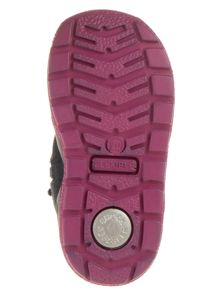 Leren Boots Donkerblauw/roze 7 Leren Boots Donkerblauw/roze - Afbeelding 5