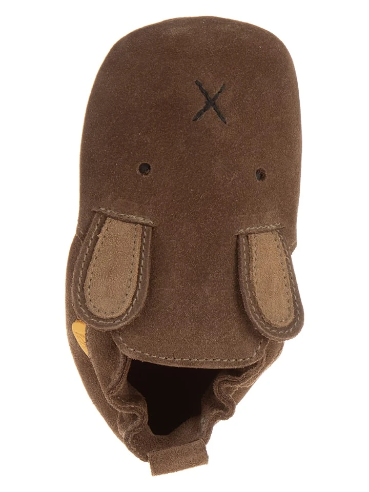 Leren Kruipschoentjes Bruin 6 Leren Kruipschoentjes Bruin - Afbeelding 4