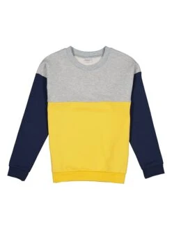 Sweatshirt Grijs/geel/donkerblauw 9 Sweatshirt Grijs/geel/donkerblauw -Gstar Kleding Winkel lamino sweatshirt grijs geel donkerblauw 1