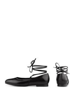 Leren Ballerina's "Dancer" Zwart -Gstar Kleding Winkel lashoe leren ballerinas dancer zwart 3