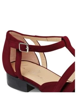 Leren Ballerina's Met Bandje Donkerrood -Gstar Kleding Winkel lashoe leren ballerinas met bandje donkerrood 4