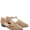 Leren Ballerina's Met Bandje Taupe -Gstar Kleding Winkel lashoe leren ballerinas met bandje taupe