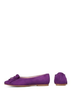 Leren Ballerina's Paars -Gstar Kleding Winkel lashoe leren ballerinas paars 1