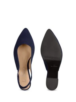 Leren Slingpumps Donkerblauw -Gstar Kleding Winkel lashoe leren slingpumps donkerblauw 3