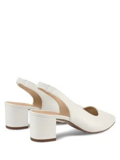 Leren Slingpumps Wit -Gstar Kleding Winkel lashoe leren slingpumps wit 1