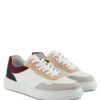 Leren Sneakers Lichtroze/beige