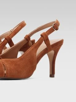 Leren Haksandalen Camel/lichtbruin -Gstar Kleding Winkel lasocki leren haksandalen camel lichtbruin 2