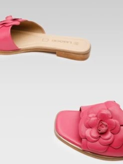 Leren Slippers Fuchsia -Gstar Kleding Winkel lasocki leren slippers fuchsia 3