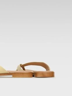 Leren Teenslippers Geel -Gstar Kleding Winkel lasocki leren teenslippers geel 4