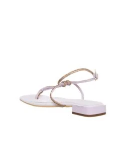 Laura Biagiotti Teenslippers Wit/goudkleurig -Gstar Kleding Winkel laura biagiotti teenslippers wit goudkleurig 2