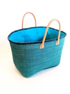 Strandtas "Morondava" Blauw - (B)52 X (H)35 X (D)22 Cm
