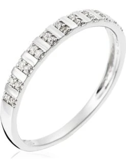 Witgouden Ring "Linéa" Met Diamanten -Gstar Kleding Winkel le diamantaire witgouden ring linea met diamanten 1