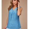 Linnen Top Lichtblauw -Gstar Kleding Winkel le monde du lin linnen top lichtblauw