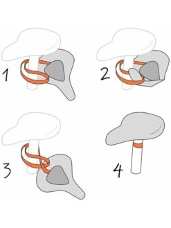 Fietszadelhoes Zwart/wit -Gstar Kleding Winkel le monde du parapluie fietszadelhoes zwart wit 3