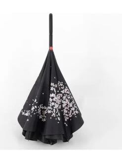 Inside-out-paraplu "Cherry Blossom" Lichtroze/zwart - Ø 85 Cm -Gstar Kleding Winkel le monde du parapluie inside out paraplu cherry blossom lichtroze zwart o 85 cm 1