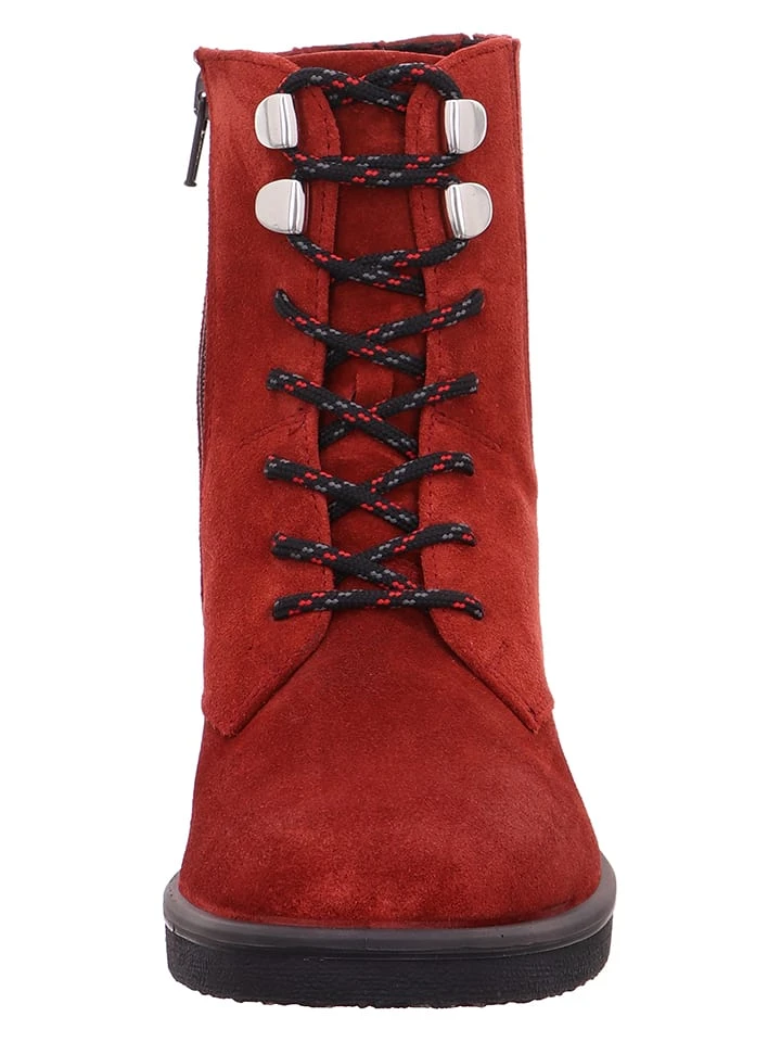 Legero Leren Enkellaarzen "Soana" Rood 5 Legero Leren Enkellaarzen "Soana" Rood - Afbeelding 3