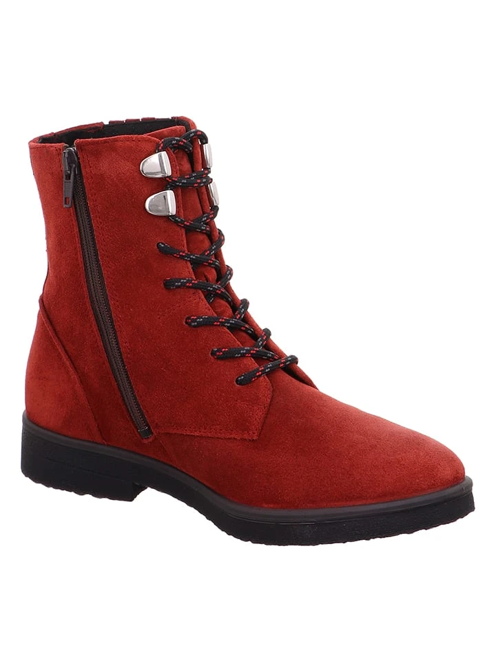 Legero Leren Enkellaarzen "Soana" Rood 6 Legero Leren Enkellaarzen "Soana" Rood - Afbeelding 4
