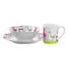 Leonardo 3-delig Kinderservies Wit/meerkleurig -Gstar Kleding Winkel leonardo 3 delig kinderservies wit meerkleurig