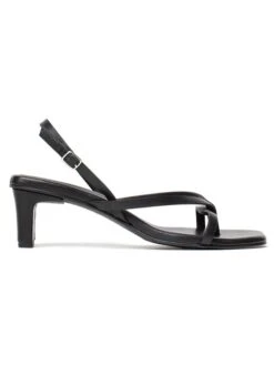 Leren Haksandalen "Chumani" Zwart -Gstar Kleding Winkel les bagatelles leren haksandalen chumani zwart 1