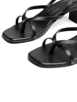 Leren Haksandalen "Chumani" Zwart -Gstar Kleding Winkel les bagatelles leren haksandalen chumani zwart 4