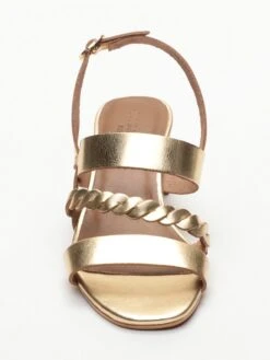 Leren Haksandalen "Dezba" Donkergoudkleurig -Gstar Kleding Winkel les bagatelles leren haksandalen dezba donkergoudkleurig 1