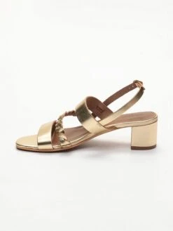 Leren Haksandalen "Dezba" Donkergoudkleurig -Gstar Kleding Winkel les bagatelles leren haksandalen dezba donkergoudkleurig 2