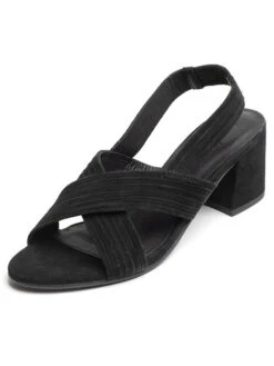 Leren Haksandalen "Isi" Zwart -Gstar Kleding Winkel les bagatelles leren haksandalen isi zwart 2