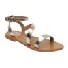 Leren Sandalen "Alofi" Goudkleurig -Gstar Kleding Winkel les bagatelles leren sandalen alofi goudkleurig