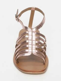 Leren Sandalen "Champakmala" Roségoudkleurig -Gstar Kleding Winkel les bagatelles leren sandalen champakmala rosegoudkleurig 1