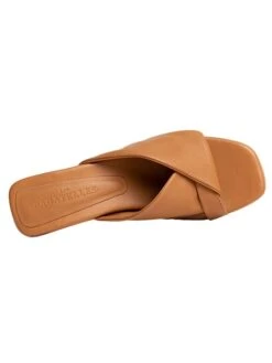 Leren Slippers "Coahoma" Lichtbruin -Gstar Kleding Winkel les bagatelles leren slippers coahoma lichtbruin 2