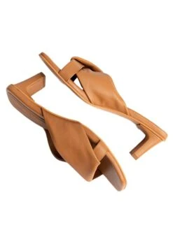 Leren Slippers "Coahoma" Lichtbruin -Gstar Kleding Winkel les bagatelles leren slippers coahoma lichtbruin 6