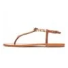 Leren Teenslippers "Caterdral" Camel -Gstar Kleding Winkel les bagatelles leren teenslippers caterdral camel